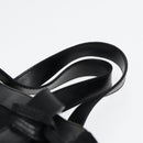 GUCCI Hand Bag Nylon Leather Black Silver 000 2854 0500 5 Auth 85984-8