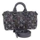 LOUIS VUITTON Monogram Felt Keepall XS Hand Bag Gray M80821 LV Auth 86001SM-1