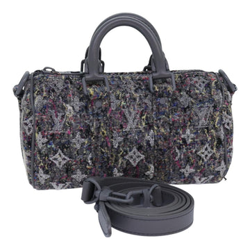 LOUIS VUITTON Monogram Felt Keepall XS Hand Bag Gray M80821 LV Auth 86001SM