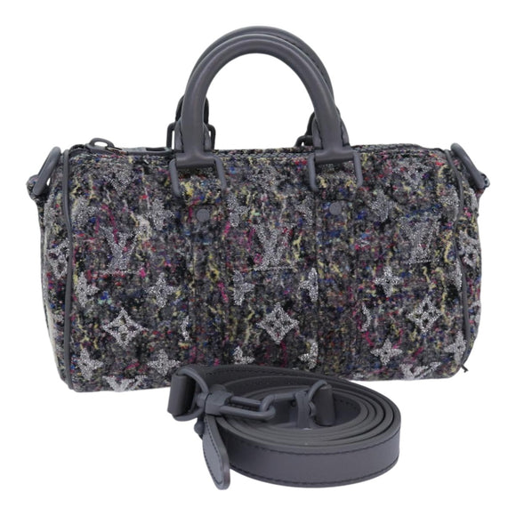 LOUIS VUITTON Monogram Felt Keepall XS Hand Bag Gray M80821 LV Auth 86001SM