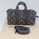 LOUIS VUITTON Monogram Felt Keepall XS Hand Bag Gray M80821 LV Auth 86001SM-12