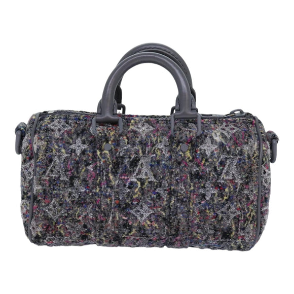 LOUIS VUITTON Monogram Felt Keepall XS Hand Bag Gray M80821 LV Auth 86001SM
