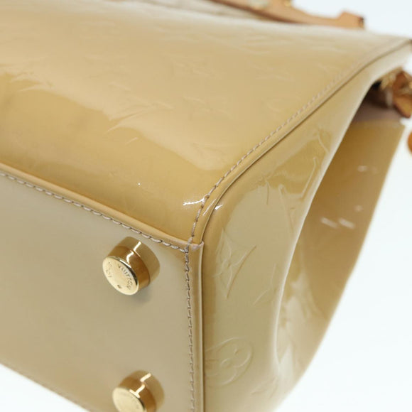 LOUIS VUITTON Monogram Vernis Blair MM Hand Bag Citrin M90108 LV Auth 86013