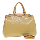 LOUIS VUITTON Monogram Vernis Blair MM Hand Bag Citrin M90108 LV Auth 86013-1