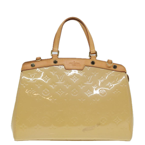 LOUIS VUITTON Monogram Vernis Blair MM Hand Bag Citrin M90108 LV Auth 86013