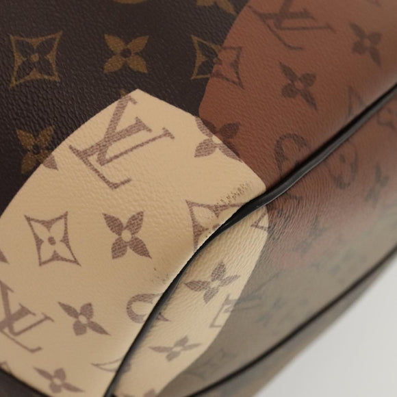 LOUIS VUITTON LV Portrait Keepall Bandouliere 55 Bag Brown M46677 Auth 86022SM
