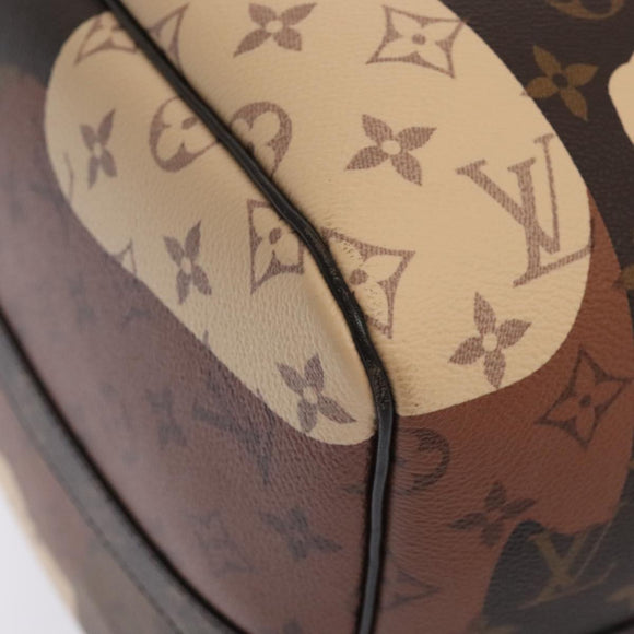 LOUIS VUITTON LV Portrait Keepall Bandouliere 55 Bag Brown M46677 Auth 86022SM