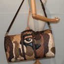 LOUIS VUITTON LV Portrait Keepall Bandouliere 55 Bag Brown M46677 Auth 86022SM-25
