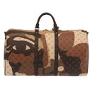 LOUIS VUITTON LV Portrait Keepall Bandouliere 55 Bag Brown M46677 Auth 86022SM-2