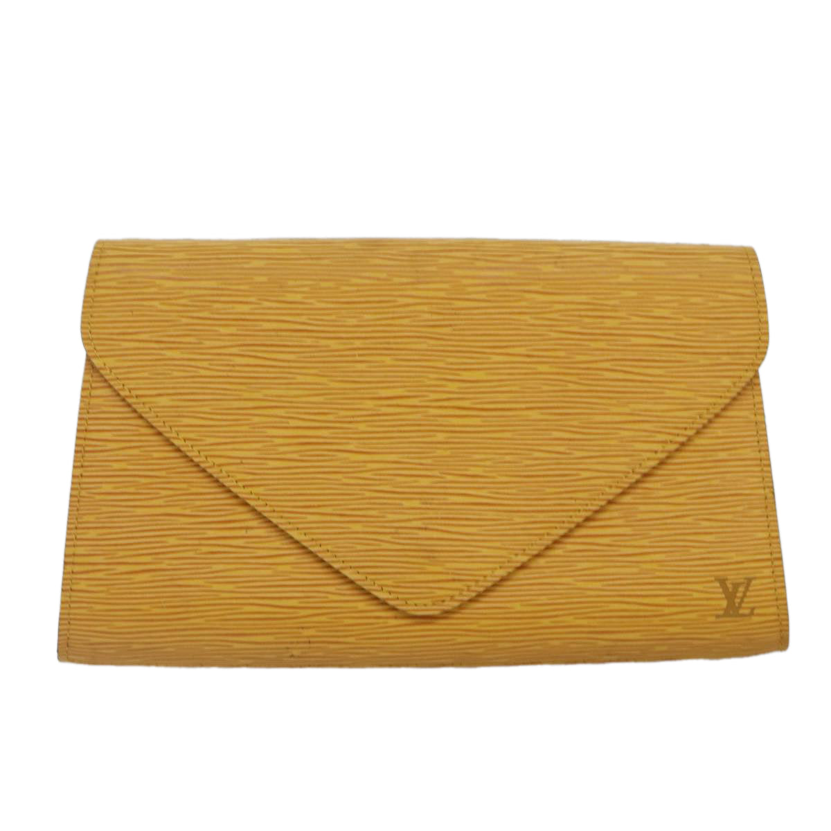 LOUIS VUITTON Epi Art Deco Clutch Bag Yellow M52639 LV Auth 86032