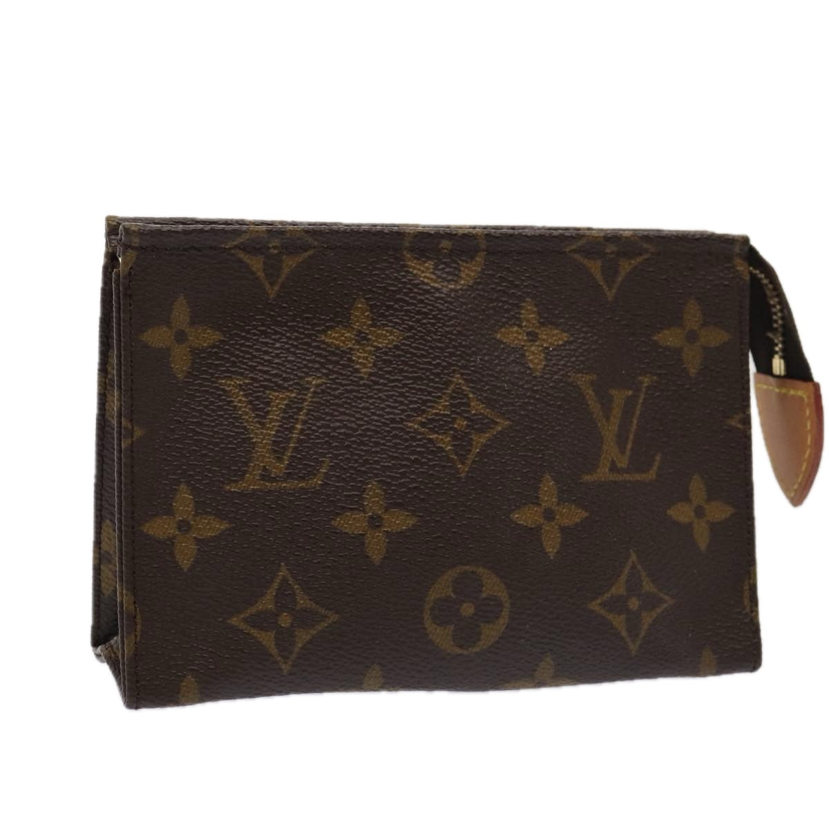 LOUIS VUITTON Monogram Poche Toilette 15 Pouch M47546 LV Auth 86035