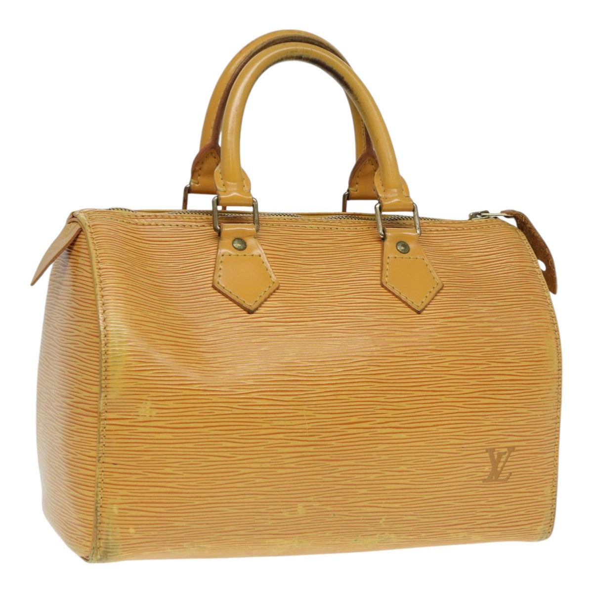 LOUIS VUITTON Epi Speedy 25 Hand Bag Tassili Yellow M43019 LV Auth 86057