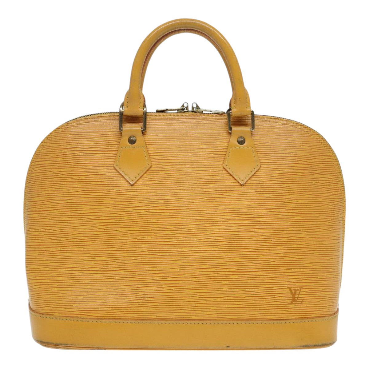 LOUIS VUITTON Epi Alma Hand Bag Yellow M52149 LV Auth 86064