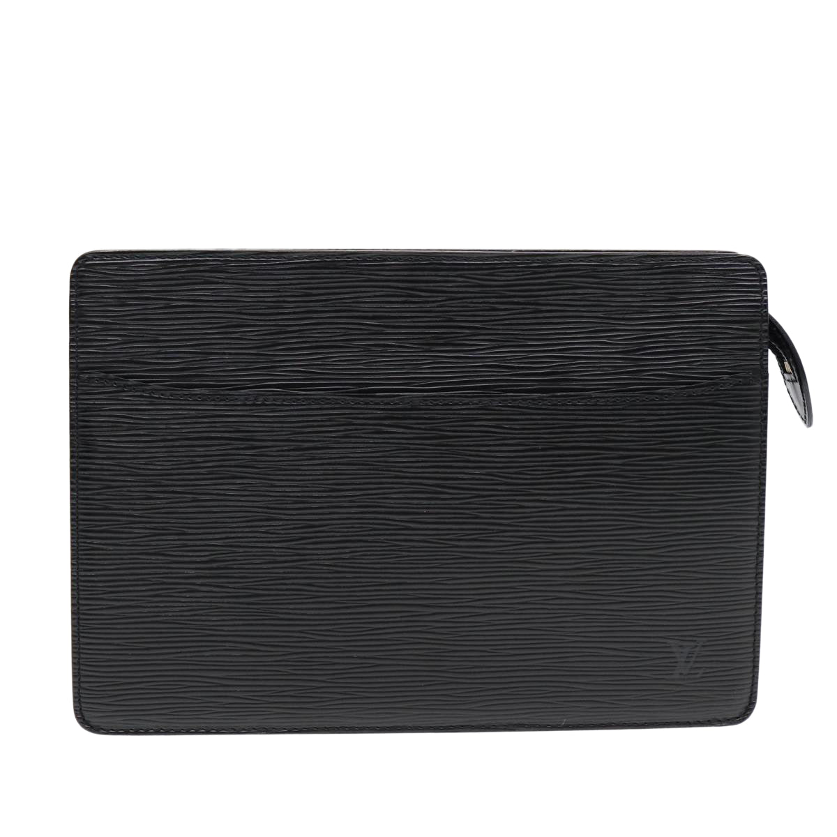 LOUIS VUITTON Epi Pochette Homme Clutch Bag Black Noir M52522 LV Auth 86073