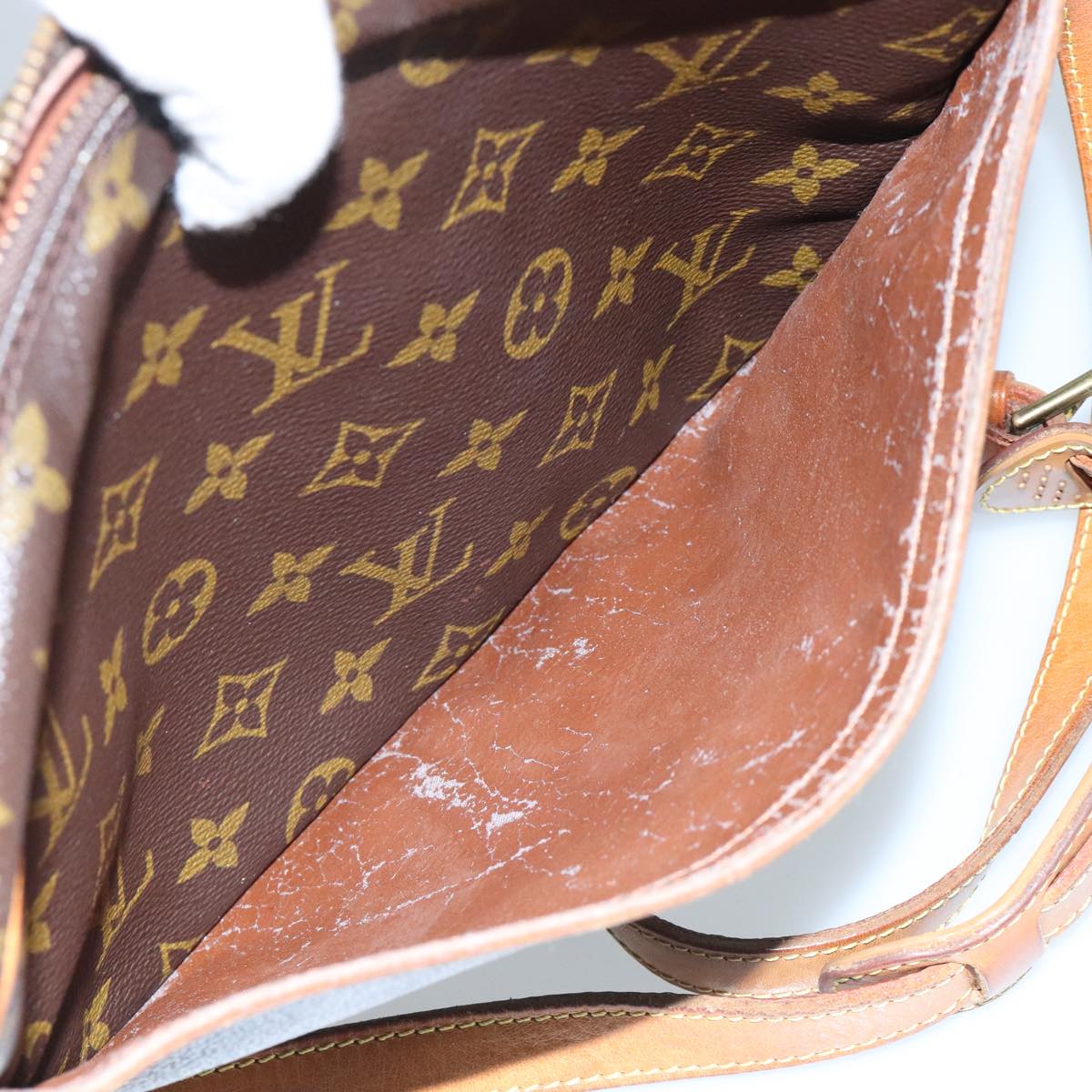 LOUIS VUITTON Monogram Jeune Fille GM Shoulder Bag M51225 LV Auth 86074