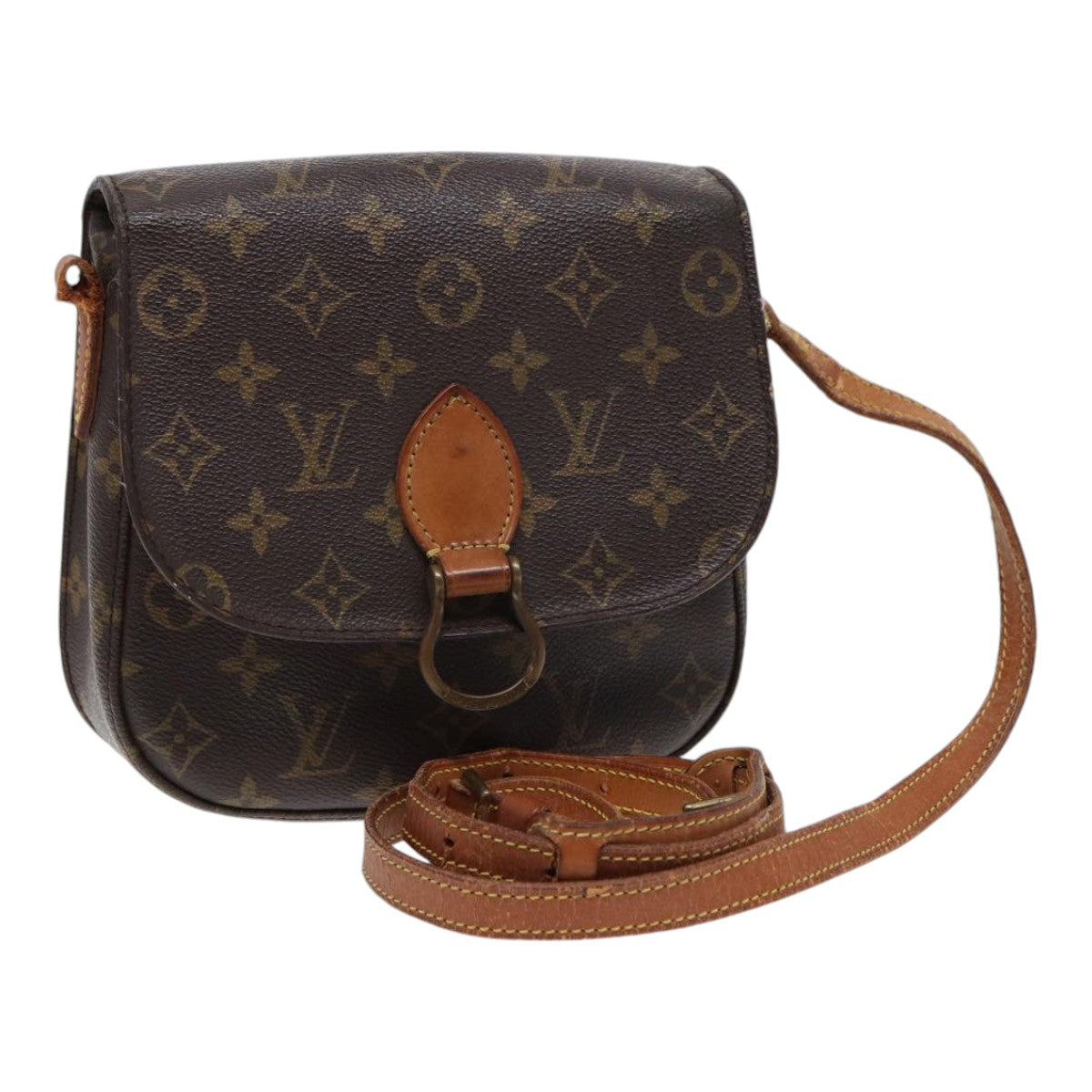 LOUIS VUITTON Monogram Saint Cloud MM Shoulder Bag M51243 LV Auth 86088