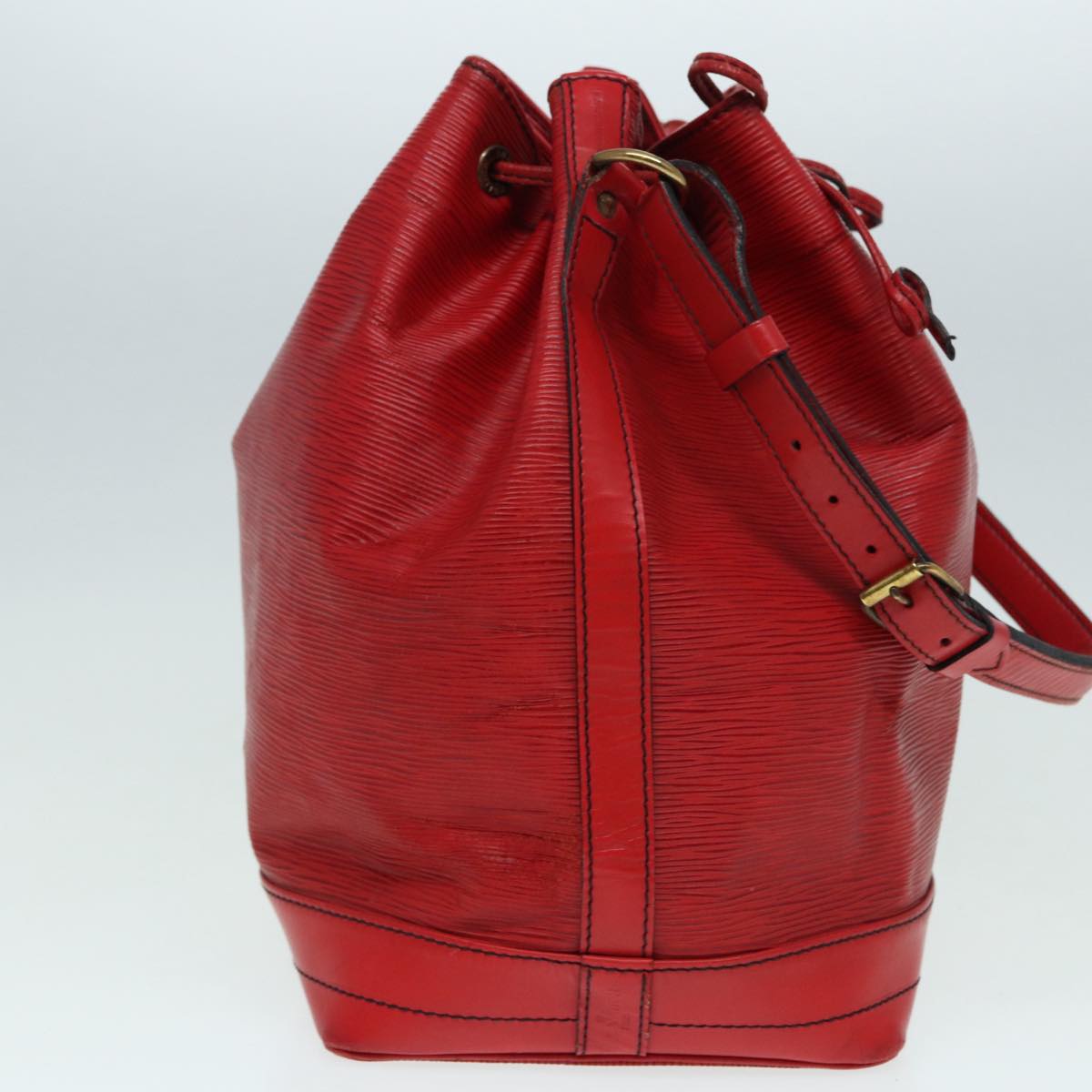 LOUIS VUITTON Epi Noe Shoulder Bag Red M44007 LV Auth 86107