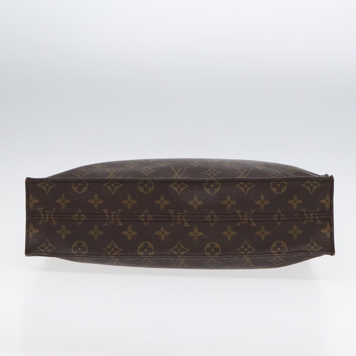 LOUIS VUITTON Monogram Sac Plat Hand Bag M51140 LV Auth 86115