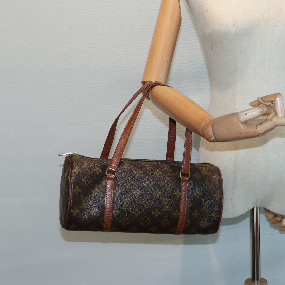 LOUIS VUITTON Monogram Papillon 30 Hand Bag M51385 LV Auth 86118