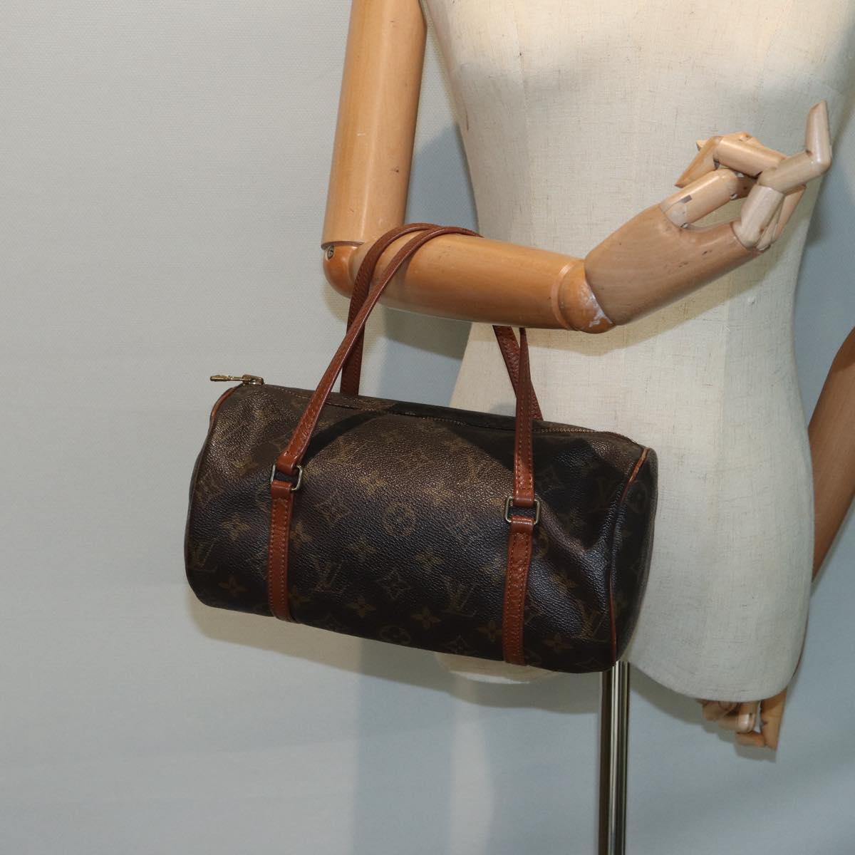 LOUIS VUITTON Monogram Papillon 26 Hand Bag M51386 LV Auth 86119