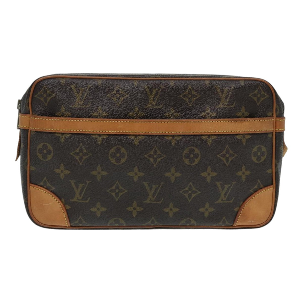 LOUIS VUITTON Monogram Compiegne 28 Clutch Bag M51845 LV Auth 86121