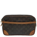 LOUIS VUITTON Monogram Compiegne 28 Clutch Bag M51845 LV Auth 86122-13