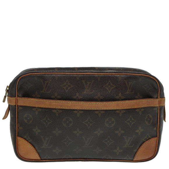 LOUIS VUITTON Monogram Compiegne 28 Clutch Bag M51845 LV Auth 86122