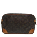 LOUIS VUITTON Monogram Compiegne 28 Clutch Bag M51845 LV Auth 86122-2