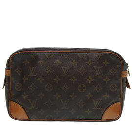 LOUIS VUITTON Monogram Compiegne 28 Clutch Bag M51845 LV Auth 86122 - 0