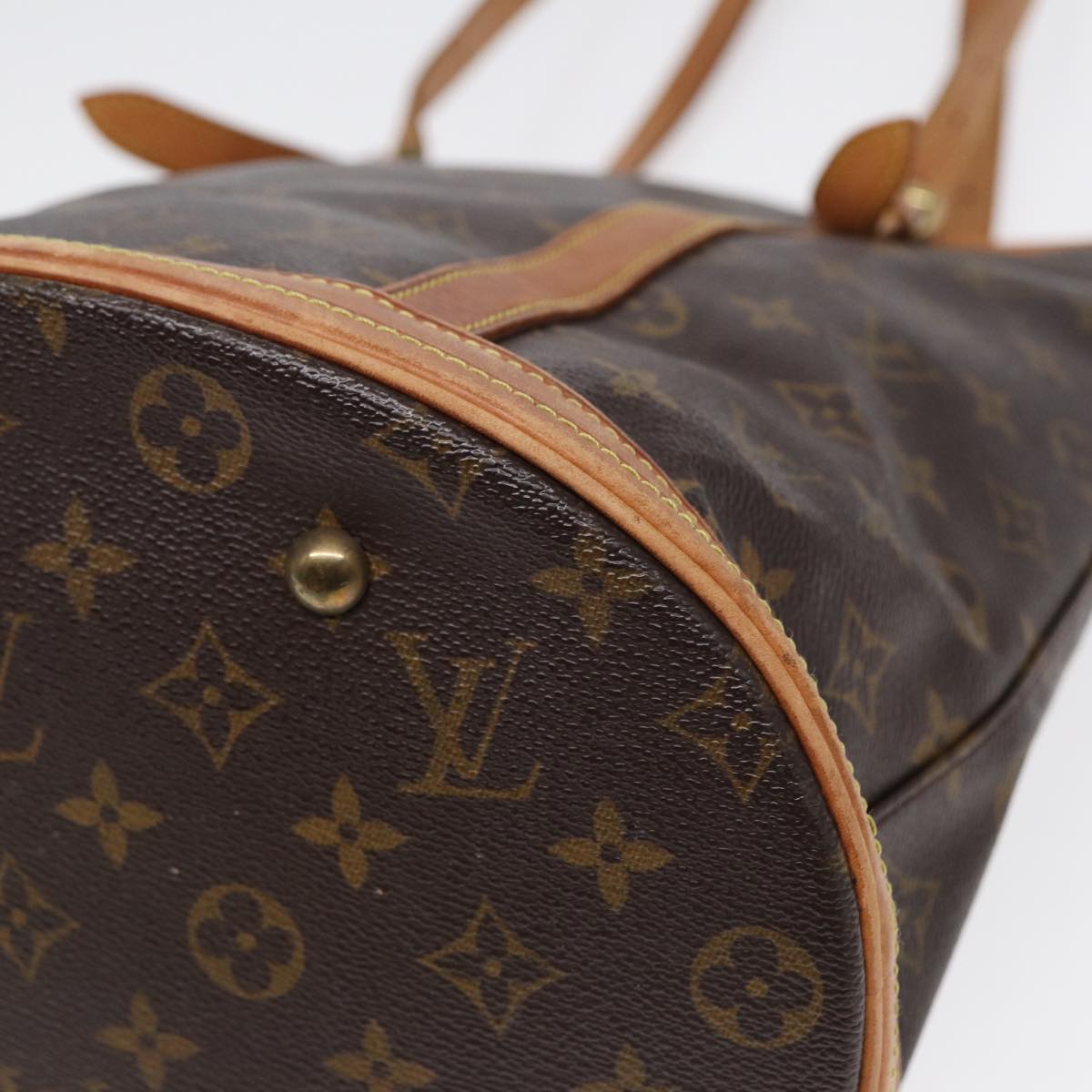 LOUIS VUITTON Monogram Bucket GM Shoulder Bag M42236 LV Auth 86138