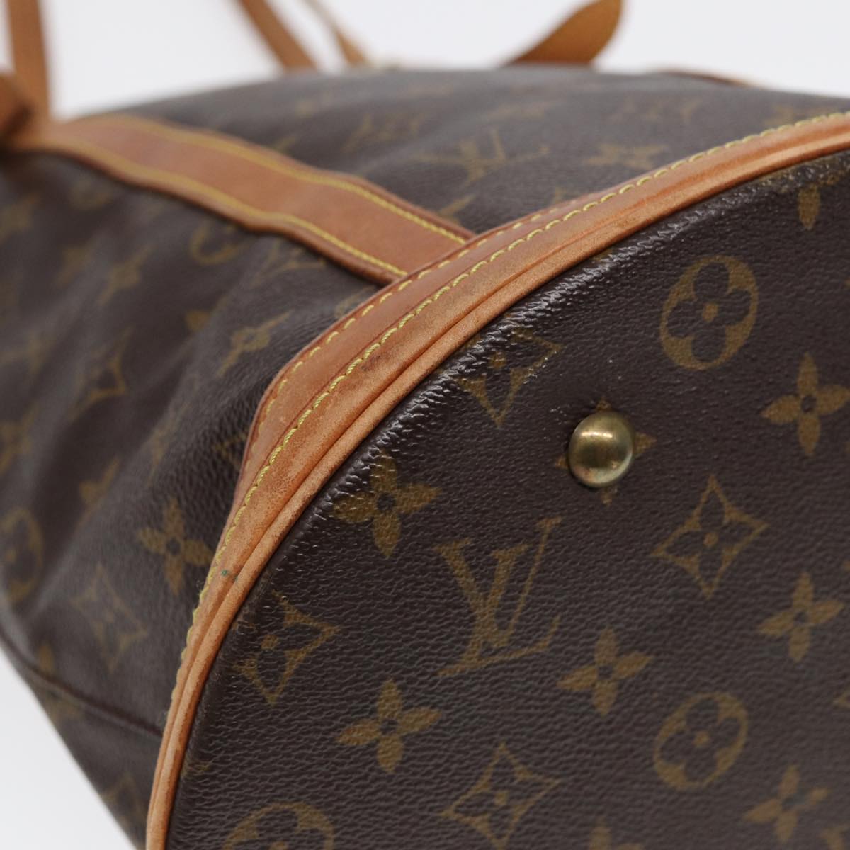 LOUIS VUITTON Monogram Bucket GM Shoulder Bag M42236 LV Auth 86138