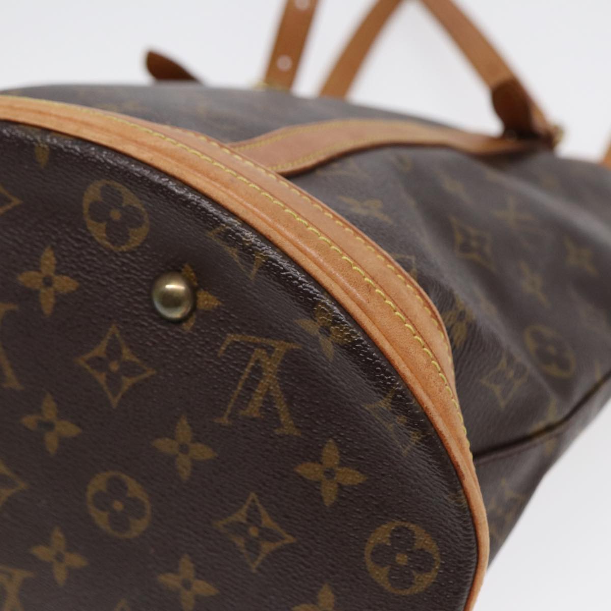 LOUIS VUITTON Monogram Bucket GM Shoulder Bag M42236 LV Auth 86138