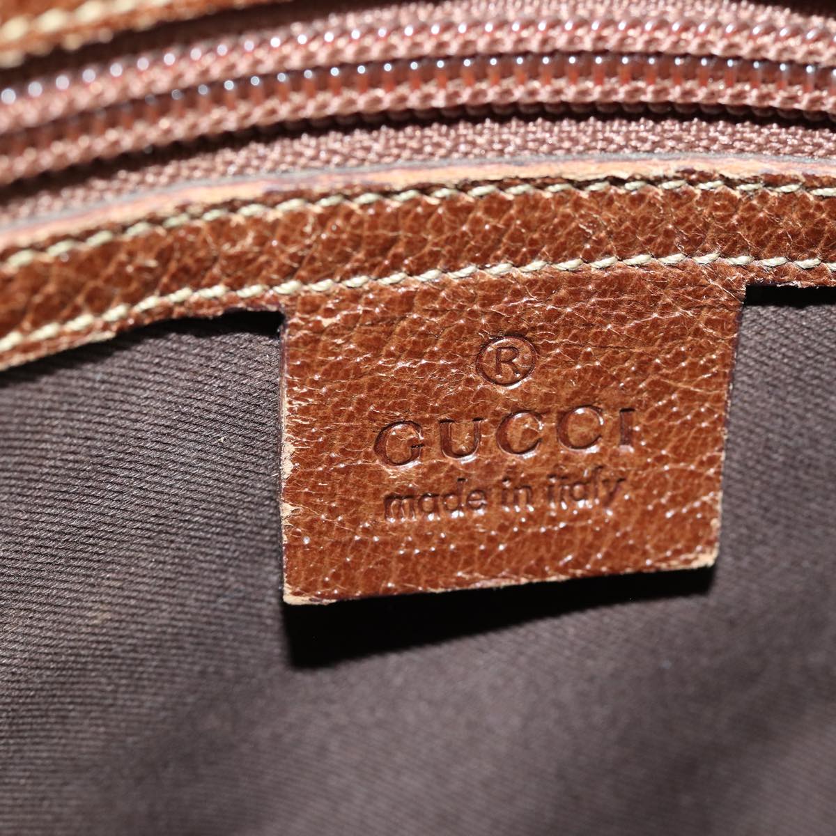 GUCCI GG Canvas Shoulder Bag Beige 115514 Auth 86155