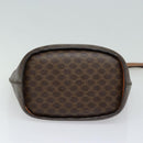 CELINE Macadam Canvas Shoulder Bag PVC Leather Brown Gold Auth 86174-5