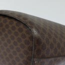 CELINE Macadam Canvas Shoulder Bag PVC Leather Brown Gold Auth 86174-15