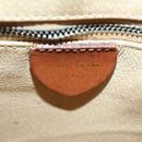 CELINE Macadam Canvas Shoulder Bag PVC Leather Brown Gold Auth 86174-18