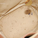 CELINE Macadam Canvas Shoulder Bag PVC Leather Brown Gold Auth 86174-11