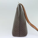 CELINE Macadam Canvas Shoulder Bag PVC Leather Brown Gold Auth 86174-4