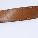 CELINE Macadam Canvas Shoulder Bag PVC Leather Brown Gold Auth 86174-8