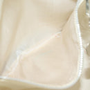 CELINE Shoulder Bag Leather White Silver Auth 86175-22