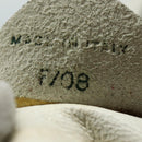 CELINE Shoulder Bag Leather White Silver Auth 86175-12