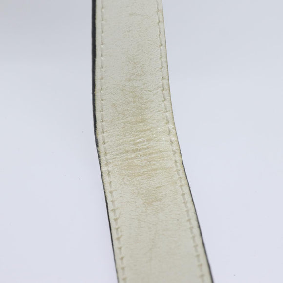 CELINE Umhängetasche Leder Weiß Silber Orig. 86175