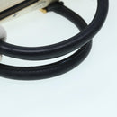 MCM Vicetos Logogram Hand Bag PVC Leather 2way White Gold Auth 86185-7