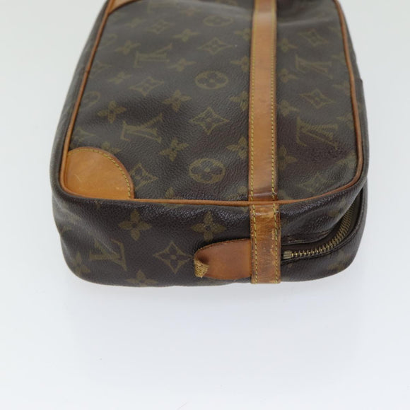 LOUIS VUITTON Monogram Compiegne 28 Clutch Tasche M51845 LV Auth 86214