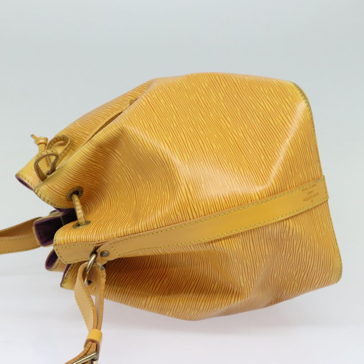 LOUIS VUITTON Epi Petit Noe Shoulder Bag Yellow M44102 LV Auth 86219