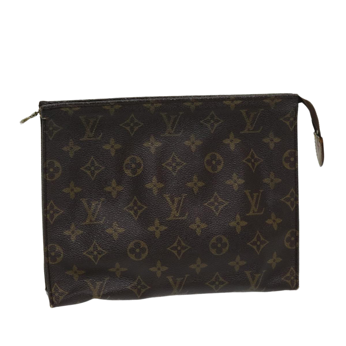 LOUIS VUITTON Monogram Poche Toilette 26 Pouch M47542 LV Auth 86222