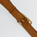 CELINE Macadam Canvas Shoulder Bag Beige Gold Auth 86227-8