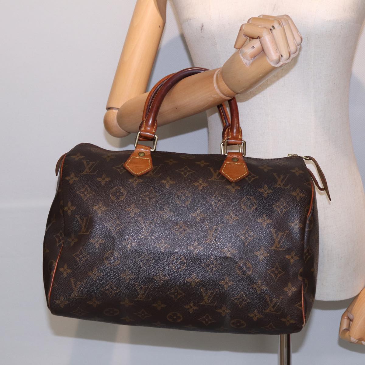 LOUIS VUITTON Monogram Speedy 30 Hand Bag M41526 LV Auth 86246