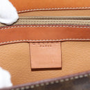 CELINE Macadam Canvas Hand Bag PVC Leather 2way Brown Gold Auth 86265-18