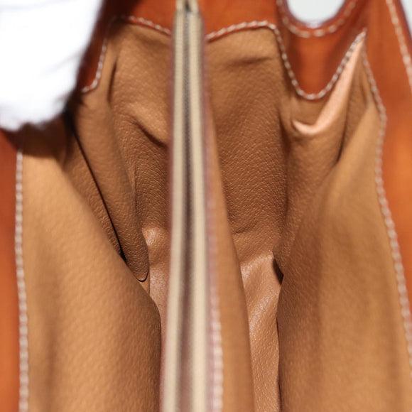 CELINE Macadam Canvas Handtasche PVC-Leder 2-Wege Braun Gold Authentisch 86265